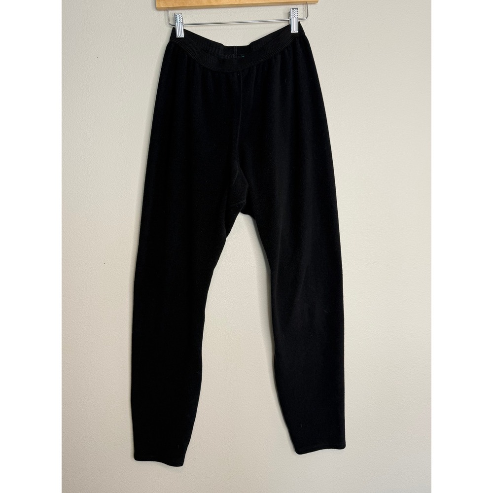 Patagonia Capilene Base Layer Pants Black Fleece Leggings Men's L